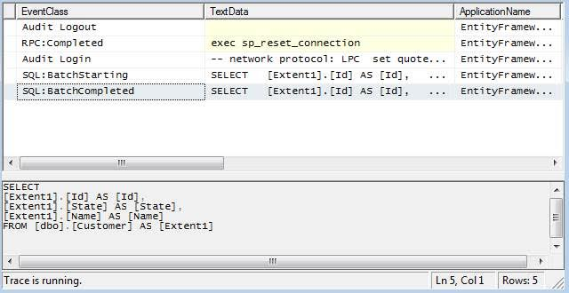 One "SQL:BatchCompleted" means only a single query ran.