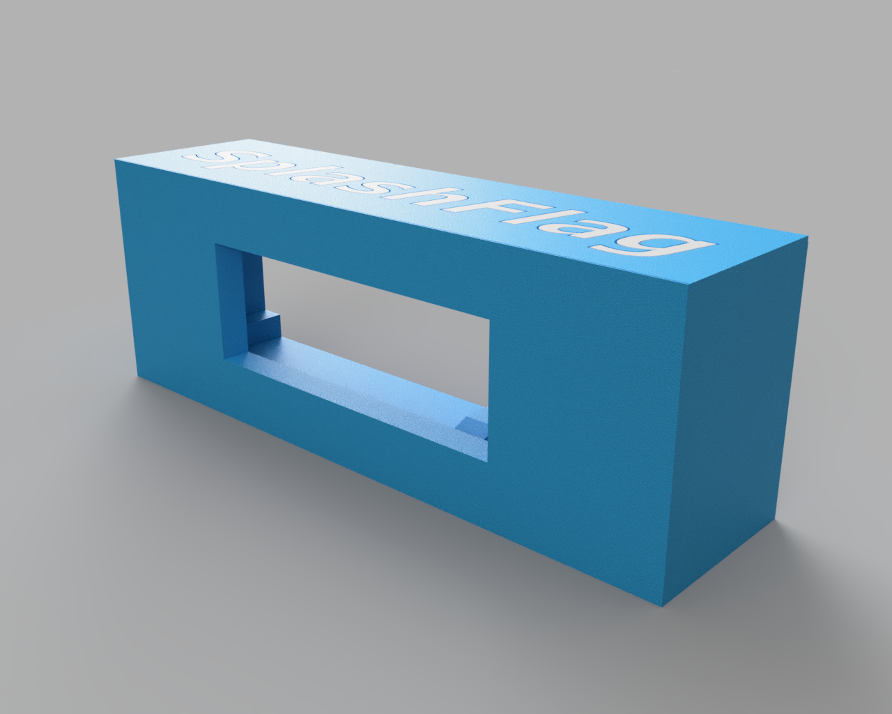 CAD design of the front panel
